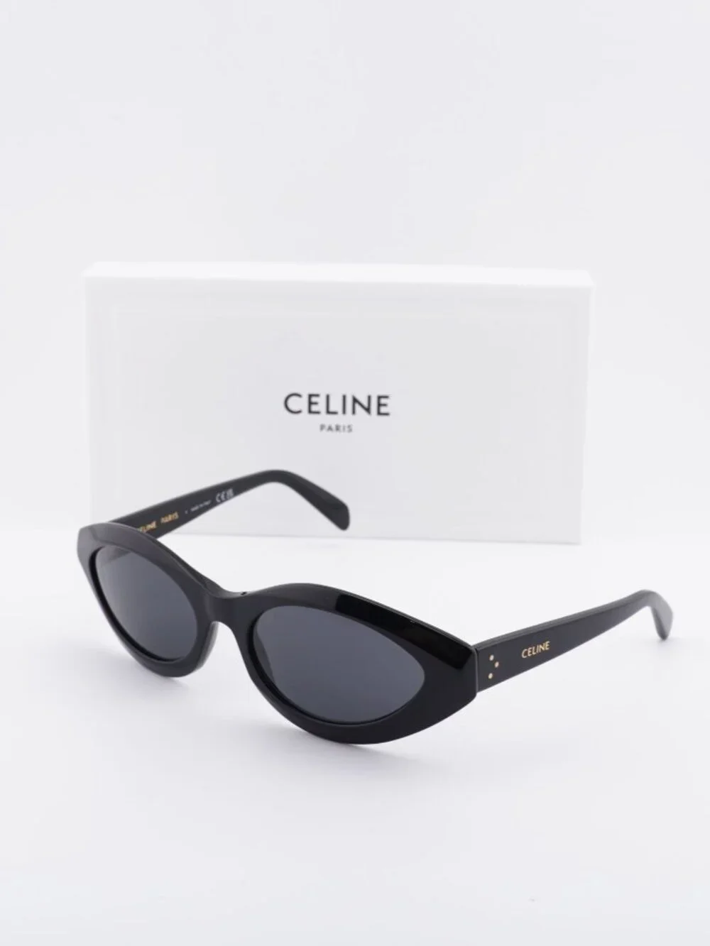 Celine CL40311I 01A  Cat Eye Sunglasses - Black / Grey
